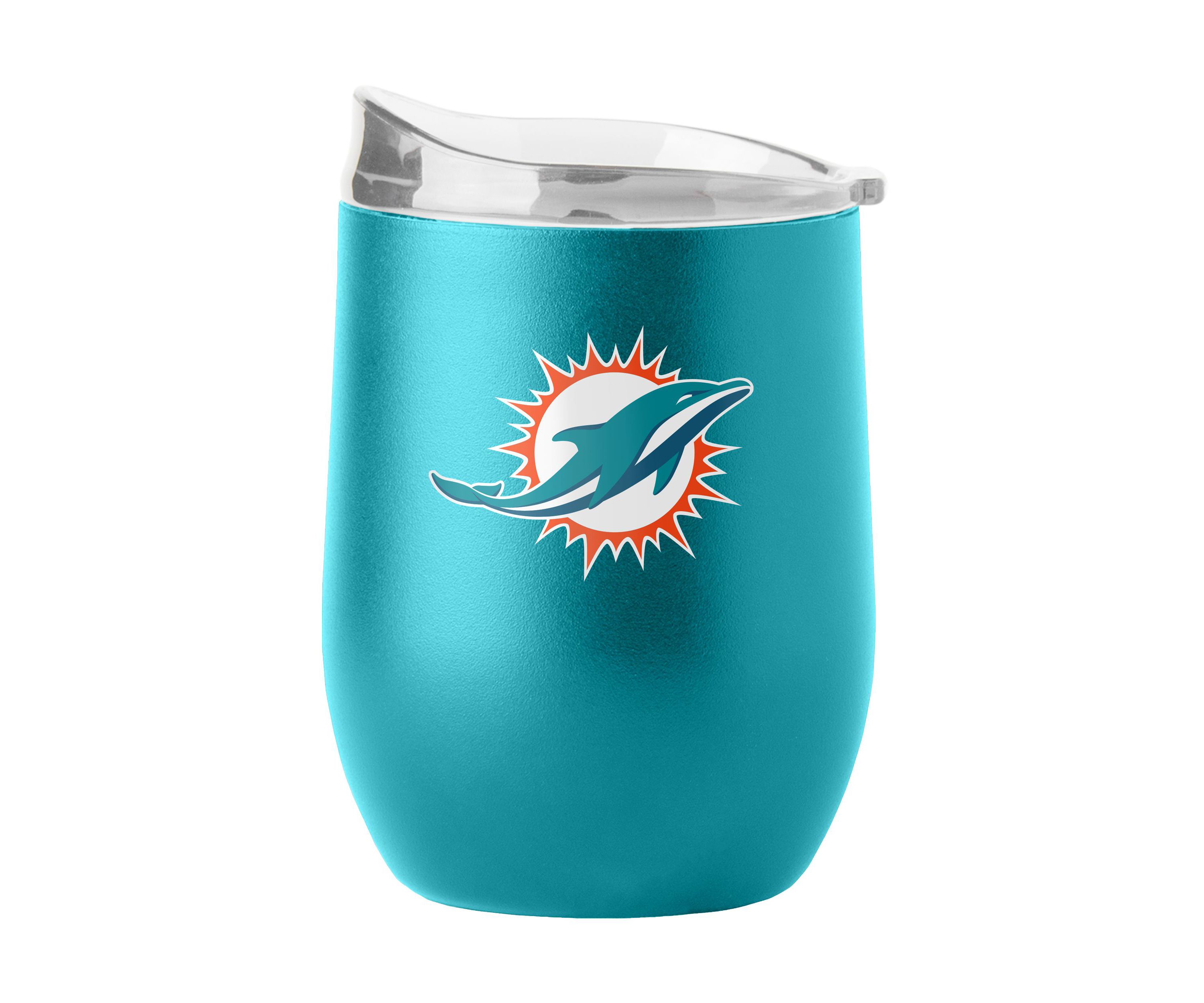 NFL Miami Dolphins 16oz Flipside Powder Coat Curved Beverage