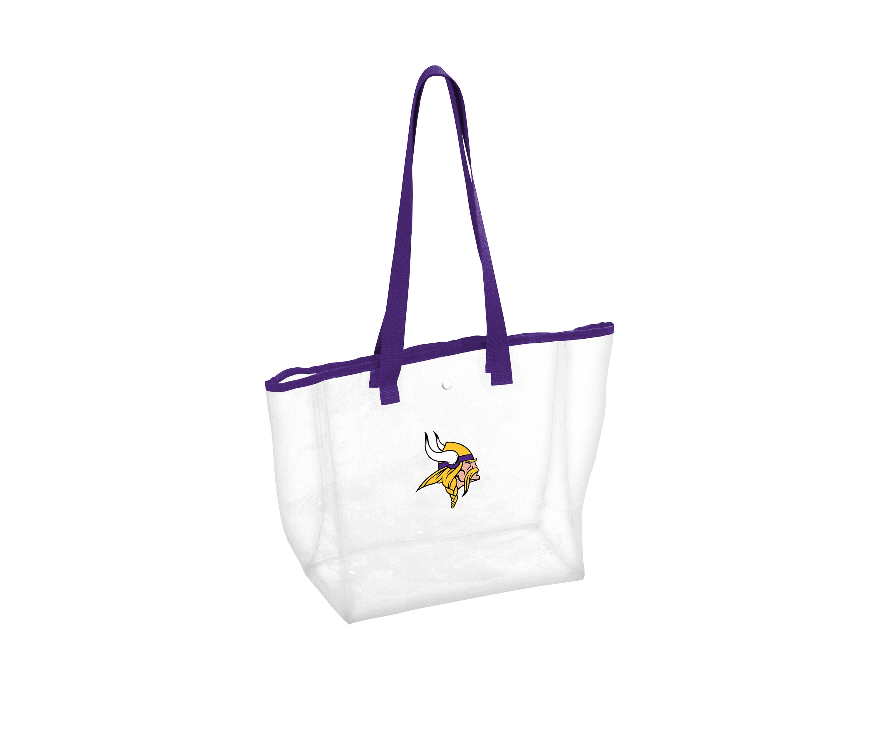 NFL Minnesota Vikings 12 in x 6 in x 12 in Clear Tote