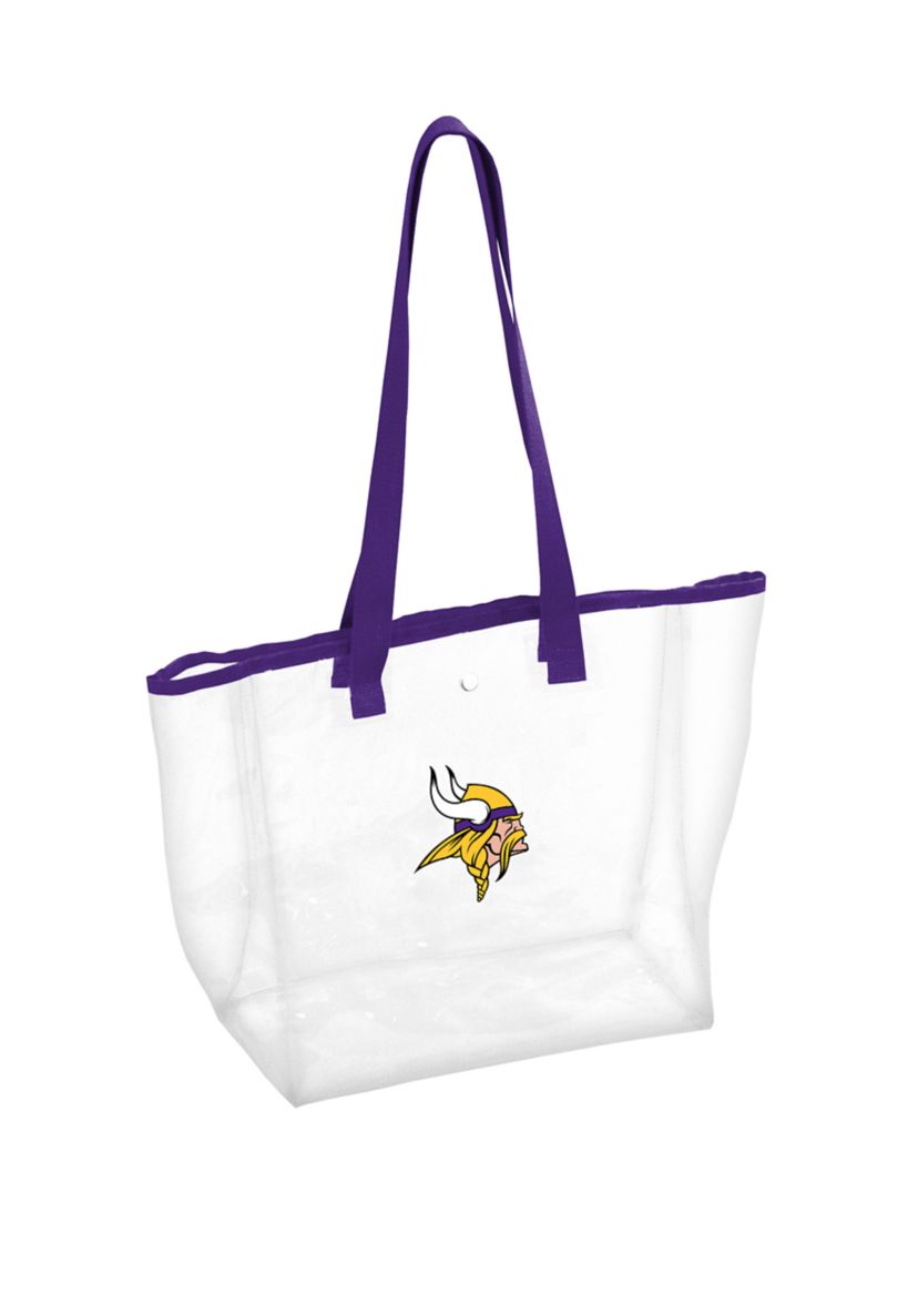 NFL Minnesota Vikings 12 in x 6 in x 12 in Clear Tote