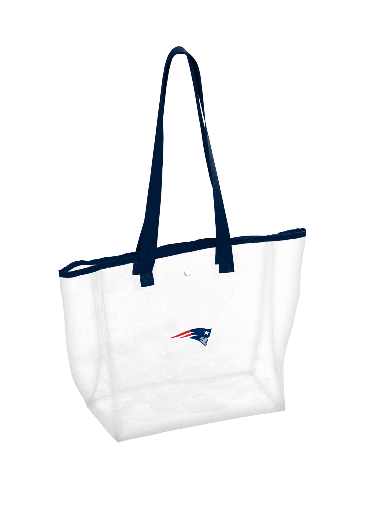  NFL New England Patriots 12 in x 6 in x 12 in Clear Tote