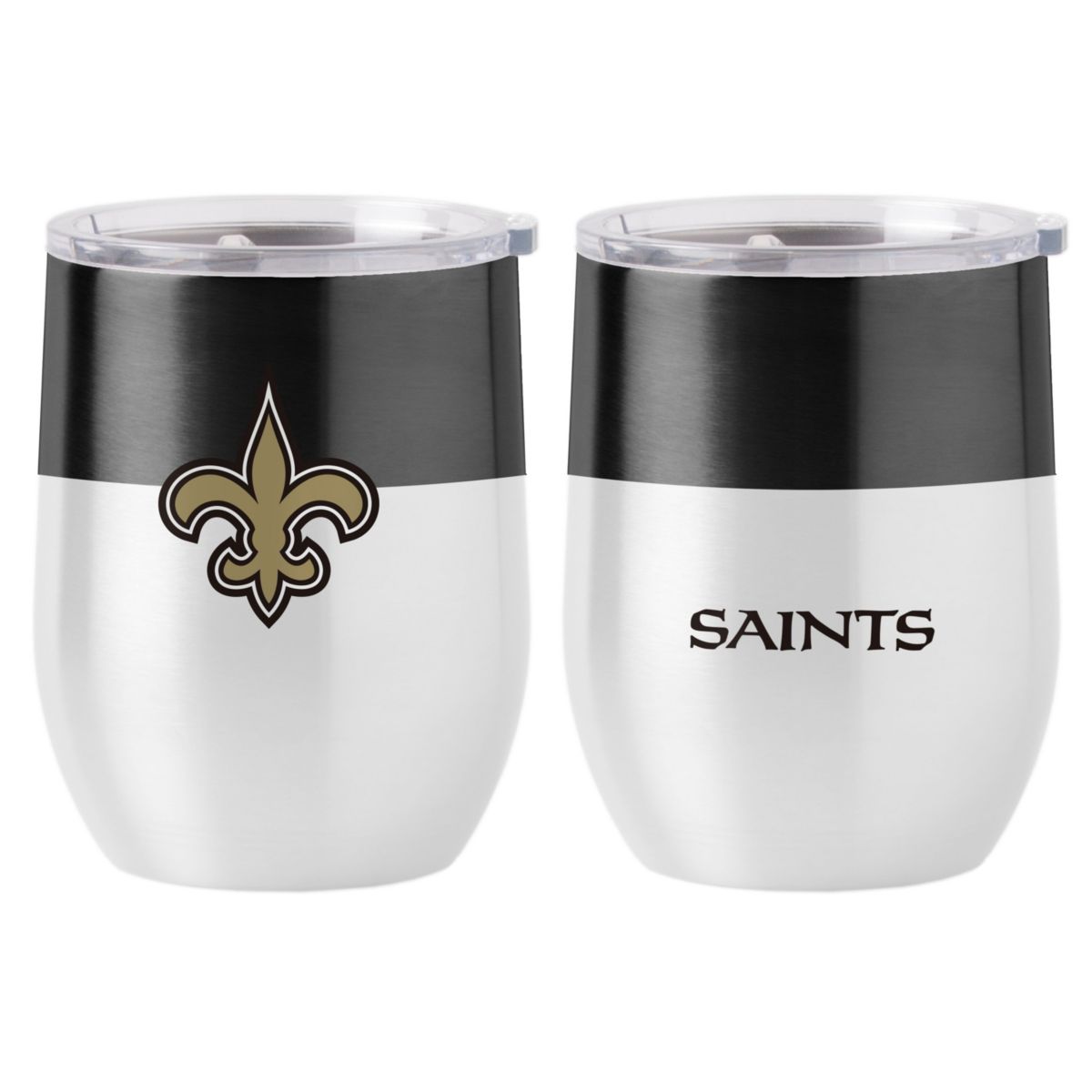 NFL New Orleans Saints Colorblock 16oz Stainless Curved Beverage