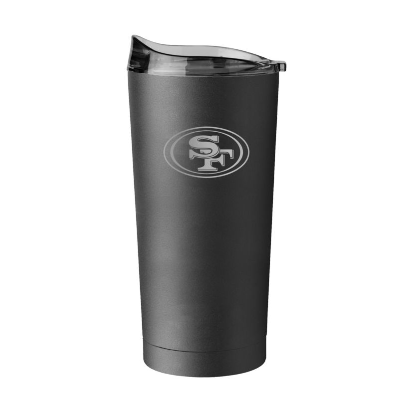 San Francisco 49ers NFL San Francisco 20oz Etch Black Powder Coat Tumbler
