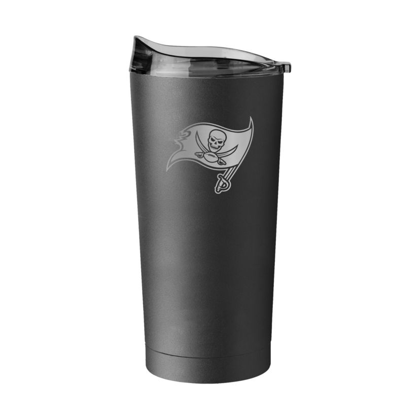 NFL Tampa Bay Buccaneers 20oz Etch Black Powder Coat Tumbler