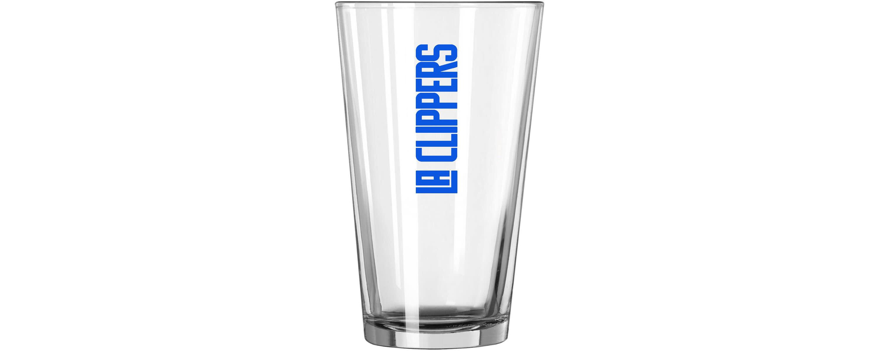Los Angeles Clippers NBA LA Clippers 16oz. Team Wordmark Game Day Pint Glass