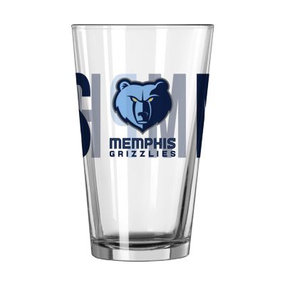 Logo Brands NBA Memphis Grizzlies 16oz Overtime Pint Glass -  7601709714G16P4