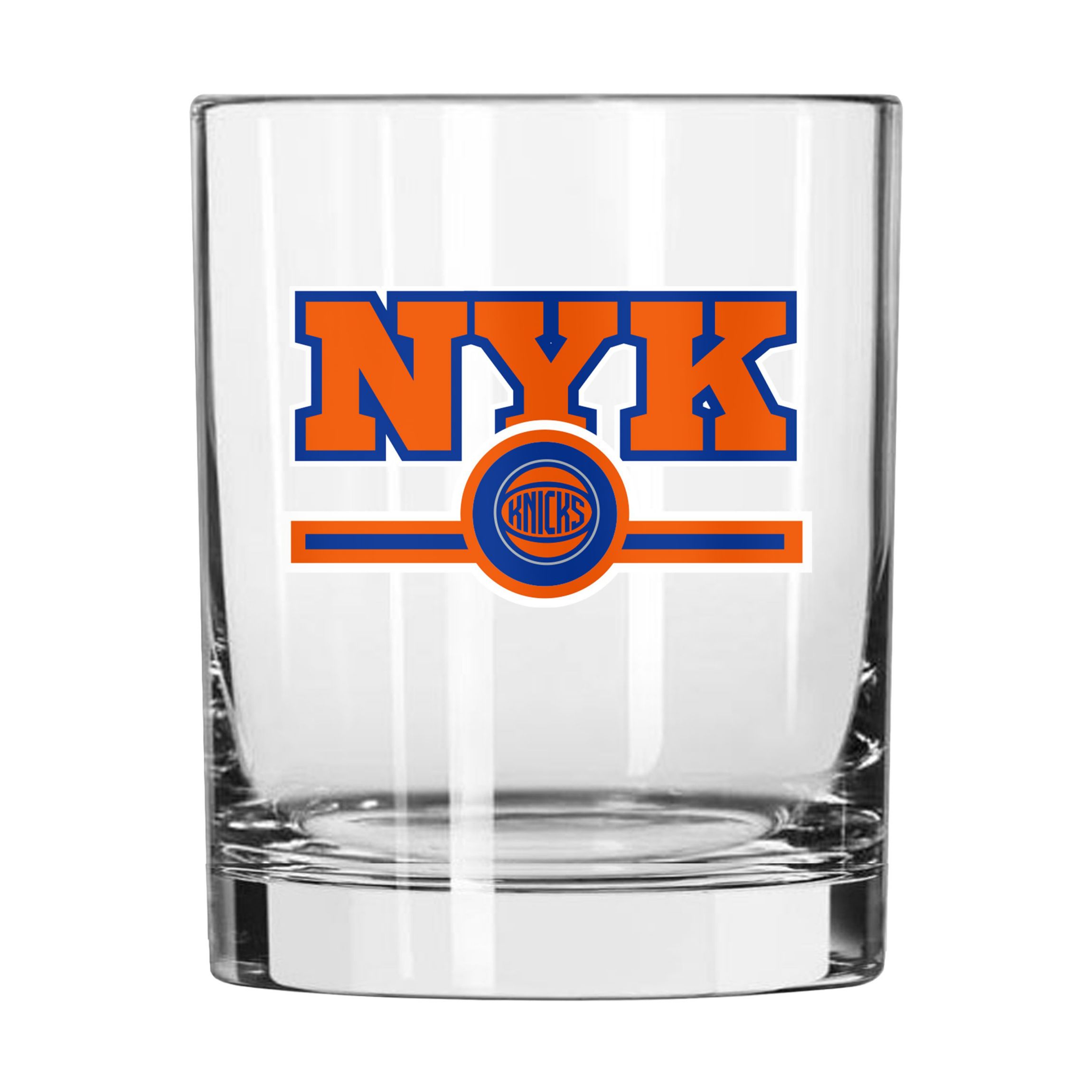 NBA New York Knicks 14oz Letterman Rocks Glass