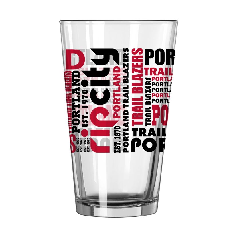 Portland Trail Blazers NBA Portland Trailblazers 16oz Spirit Pint Glass