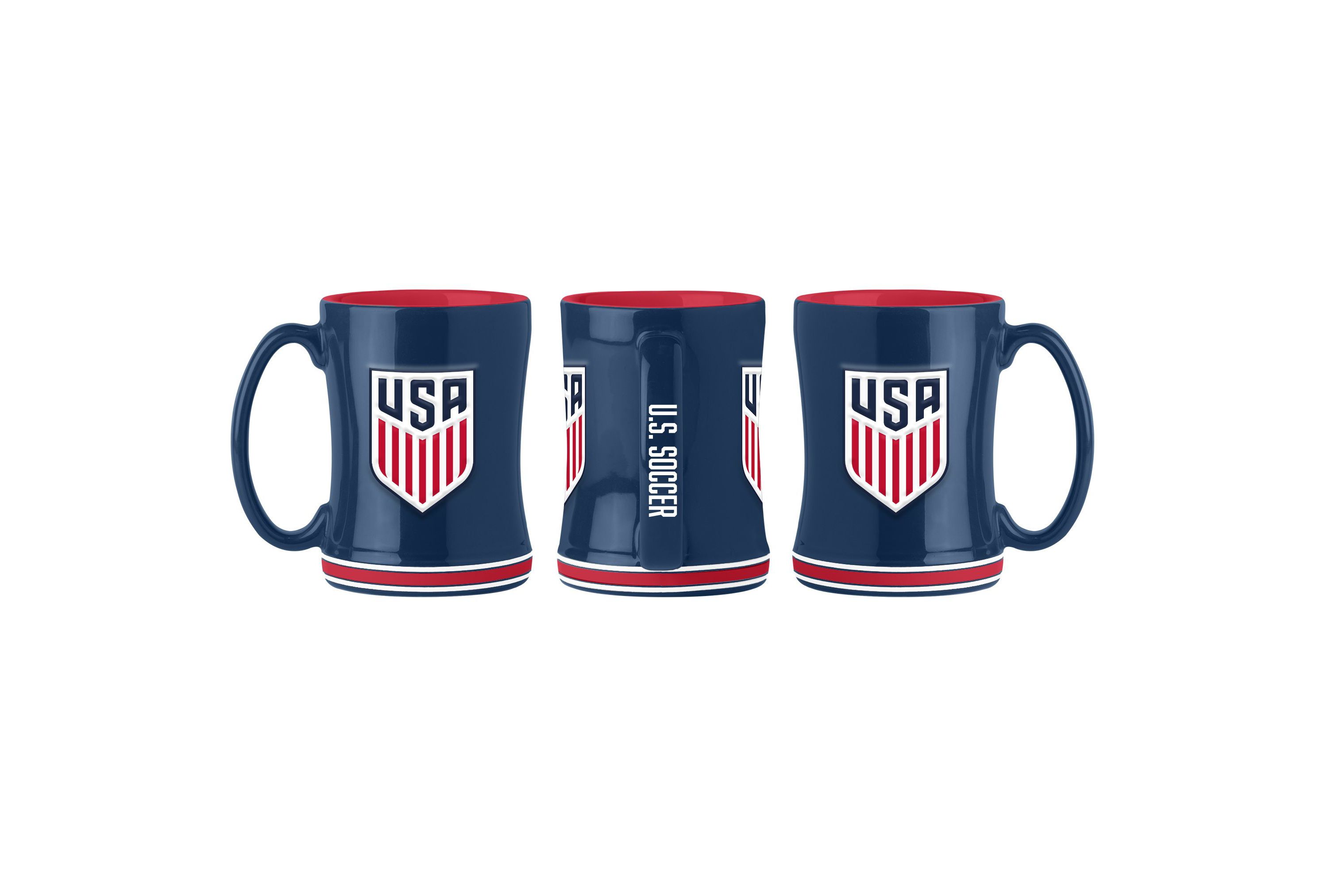 MLS US Mens Soccer Team 14oz Sculpted Relief Mug