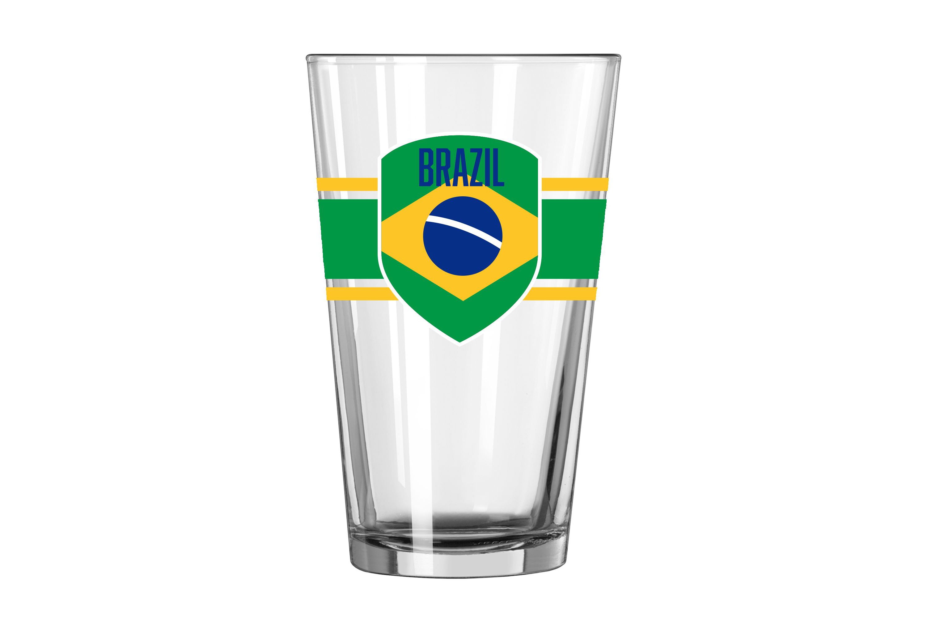 NLB Brazil 16oz Stripe Pint Glass