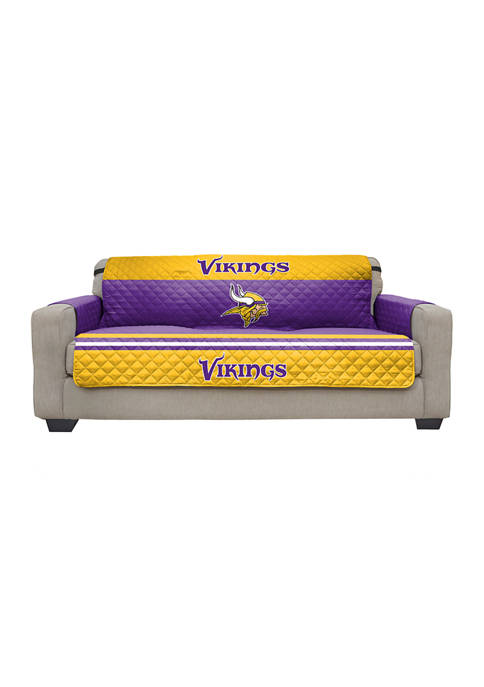 NFL Minnesota Vikings Sofa Furniture Protector with Elastic Straps