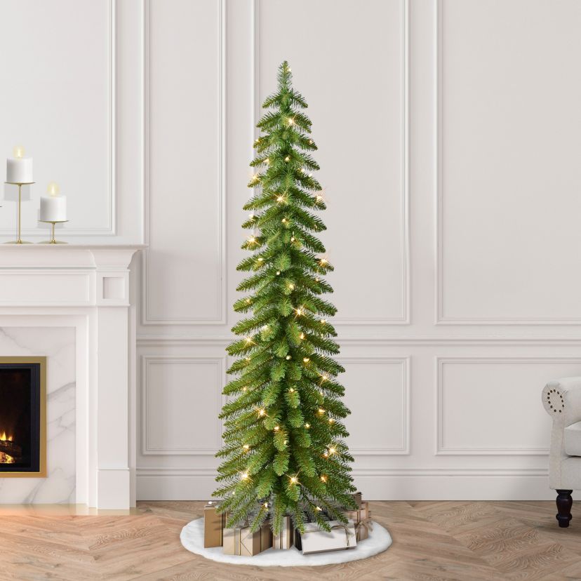 5 ft. Pre-Lit Artificial Alpine Tree