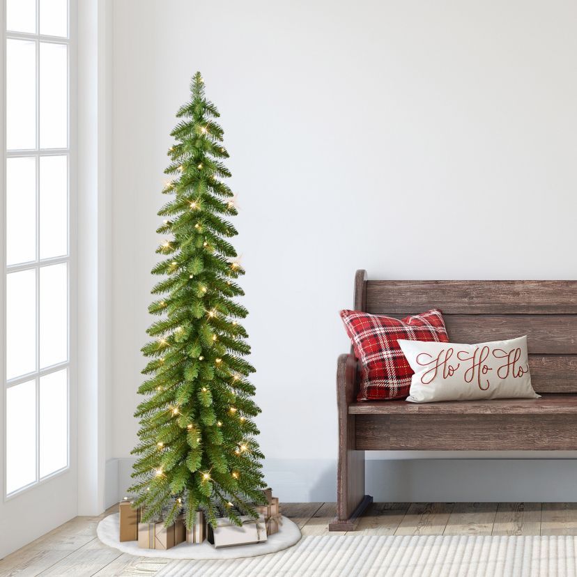 5 ft. Pre-Lit Artificial Alpine Tree