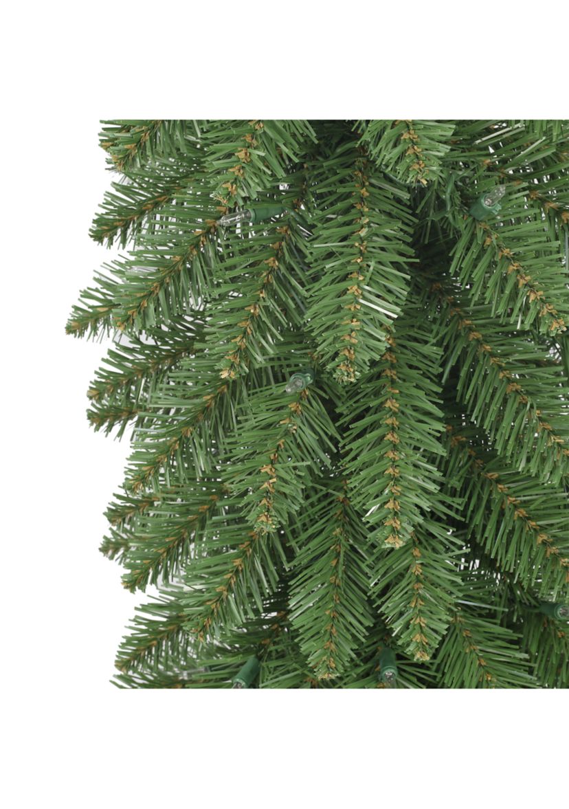 7-foot Pre-Lit Alpine Artificial Pencil Tree 318 Tips 150 Clear Lights