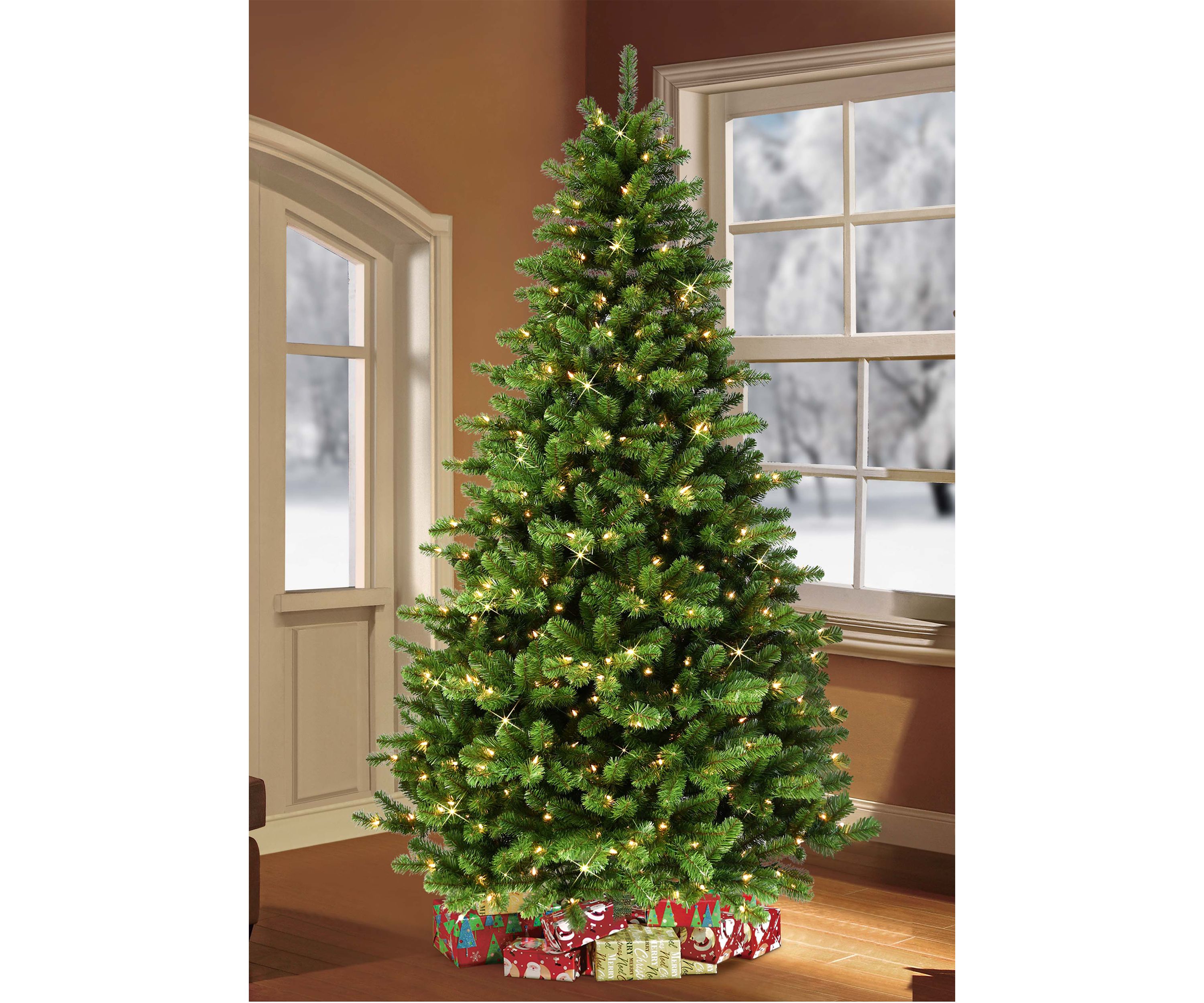 Pre Lit 7.5 Foot Vancouver Spruce Christmas Tree 