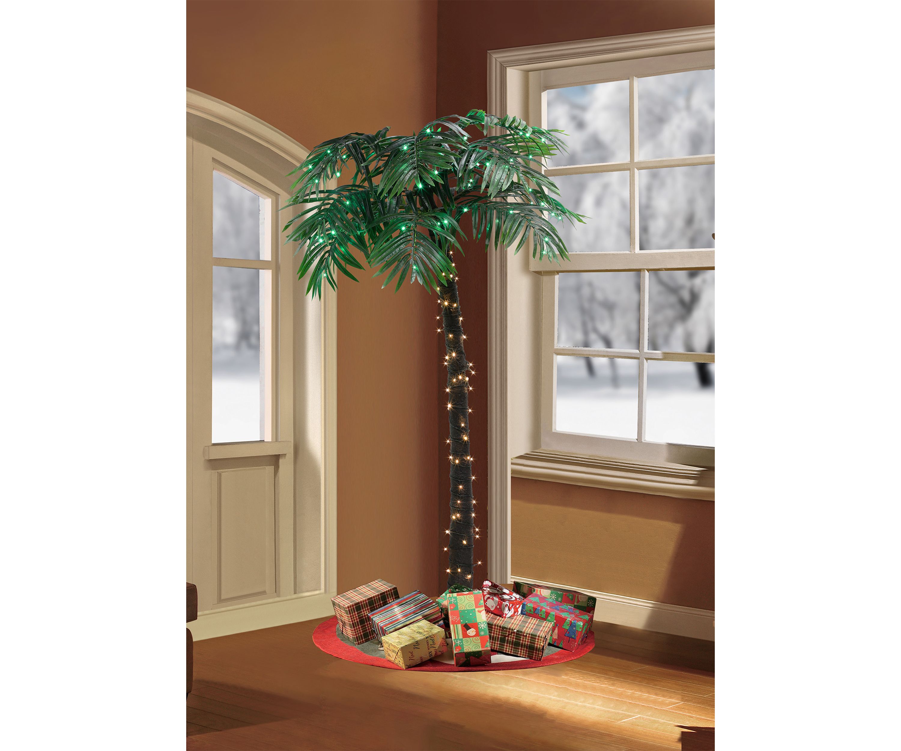 Pre-Lit 8-Foot Palm Tree