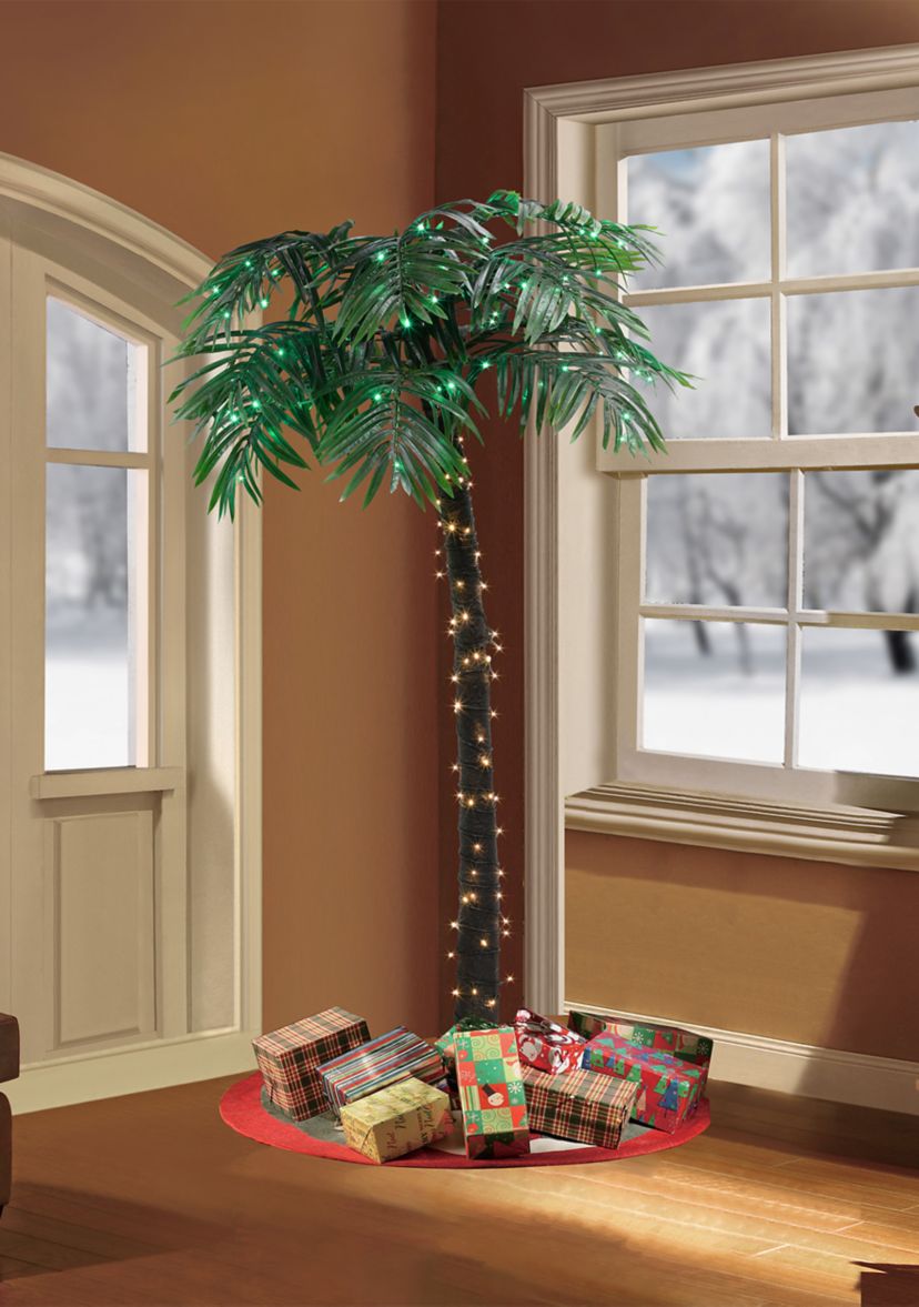 Pre-Lit 8-Foot Palm Tree