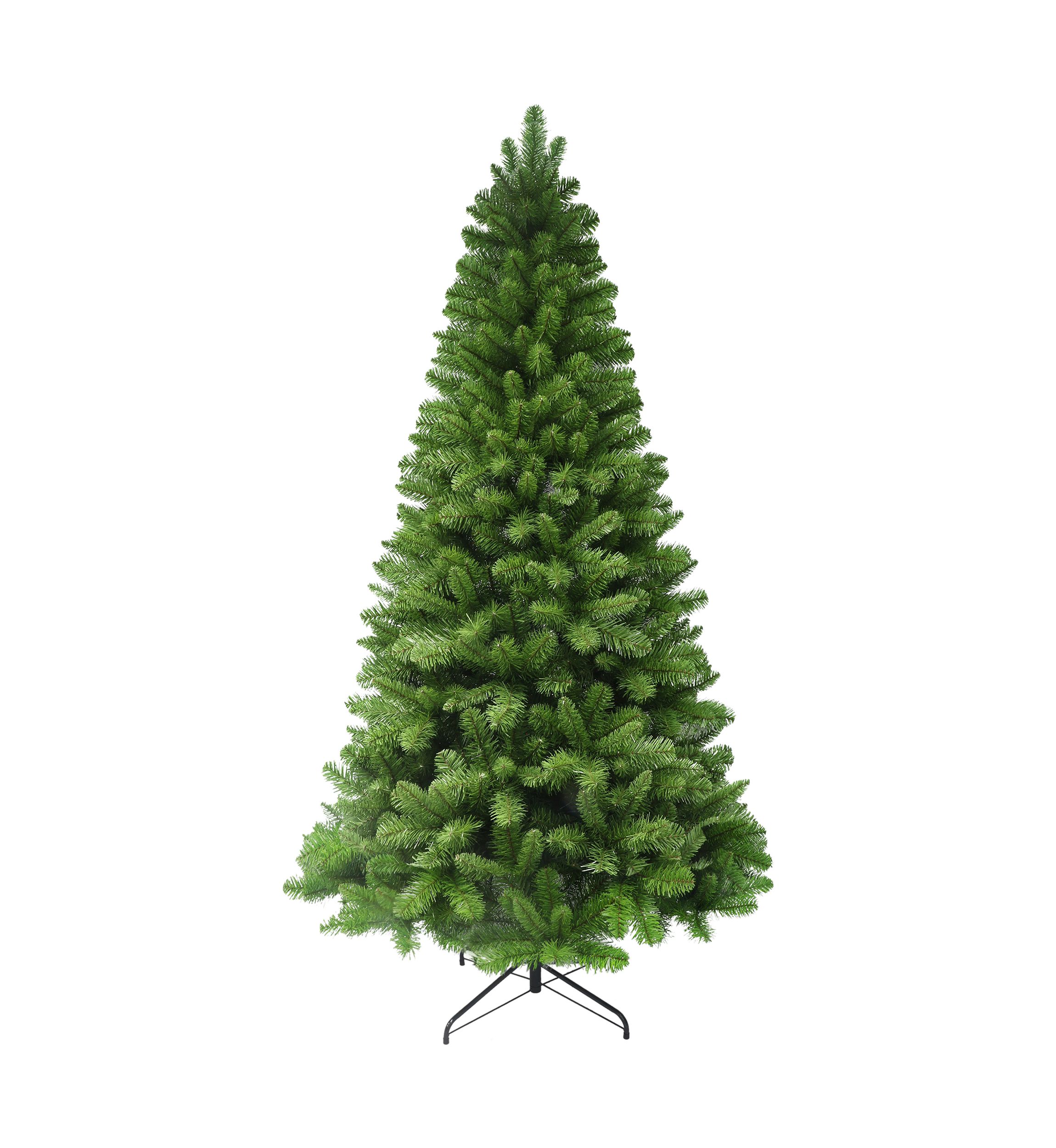 6 ft Flocked Virginia Pine Artificial Christmas Tree with Metal Stand Green