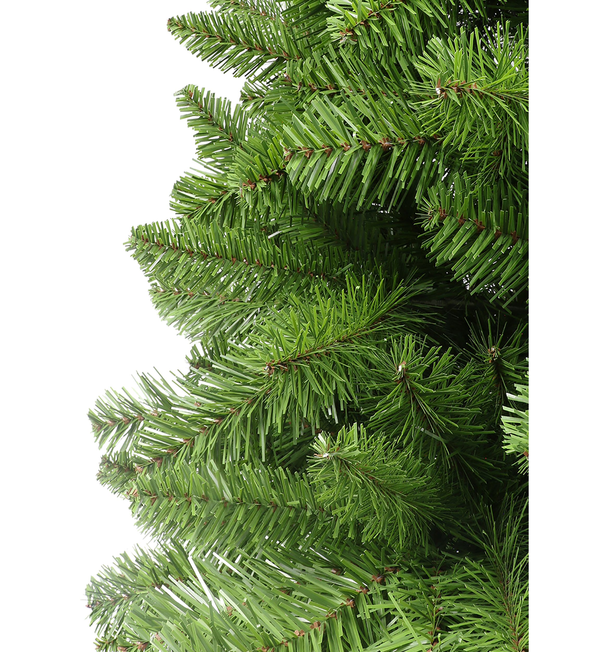 6 ft Flocked Virginia Pine Artificial Christmas Tree with Metal Stand Green
