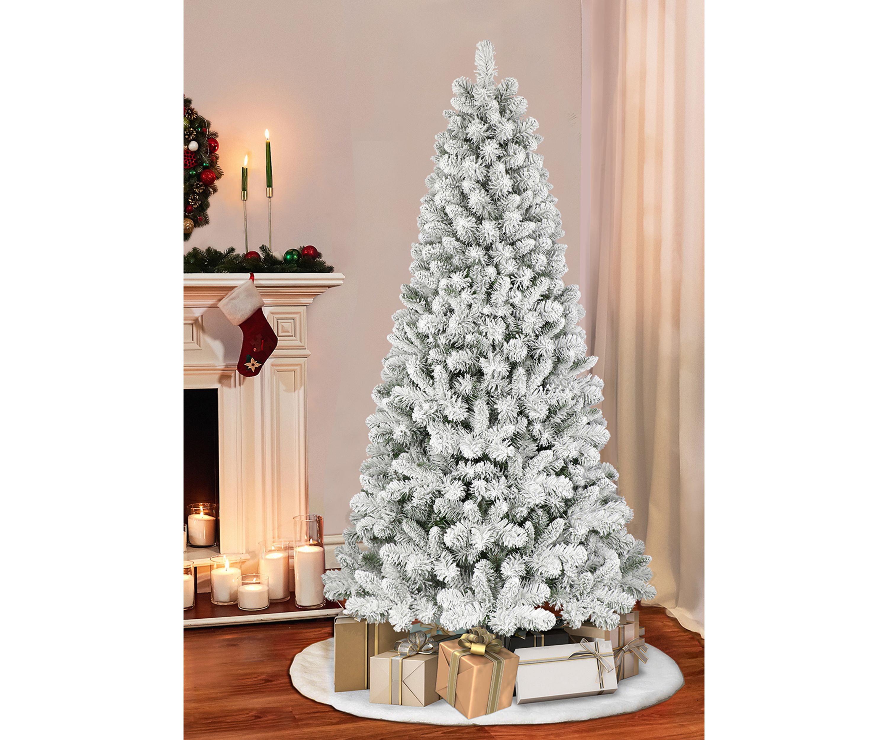 Flocked Virginia Pine Tree