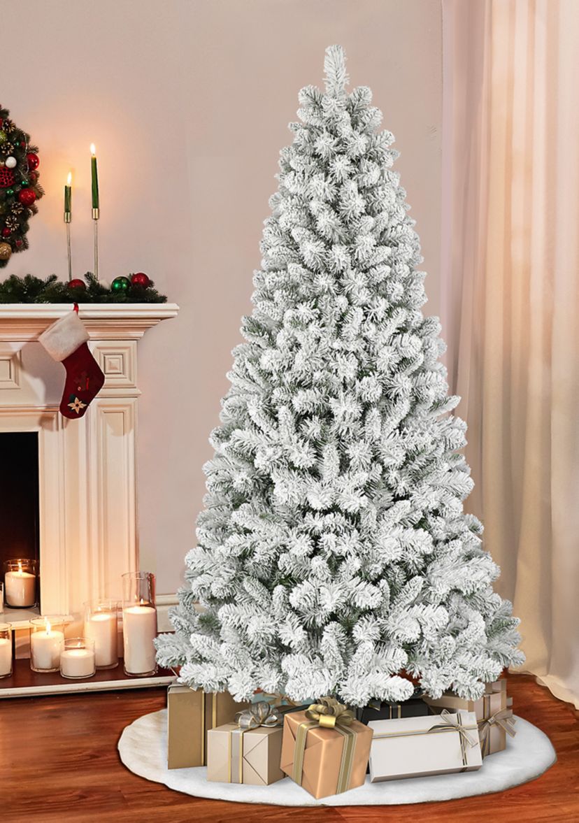 Flocked Virginia Pine Tree