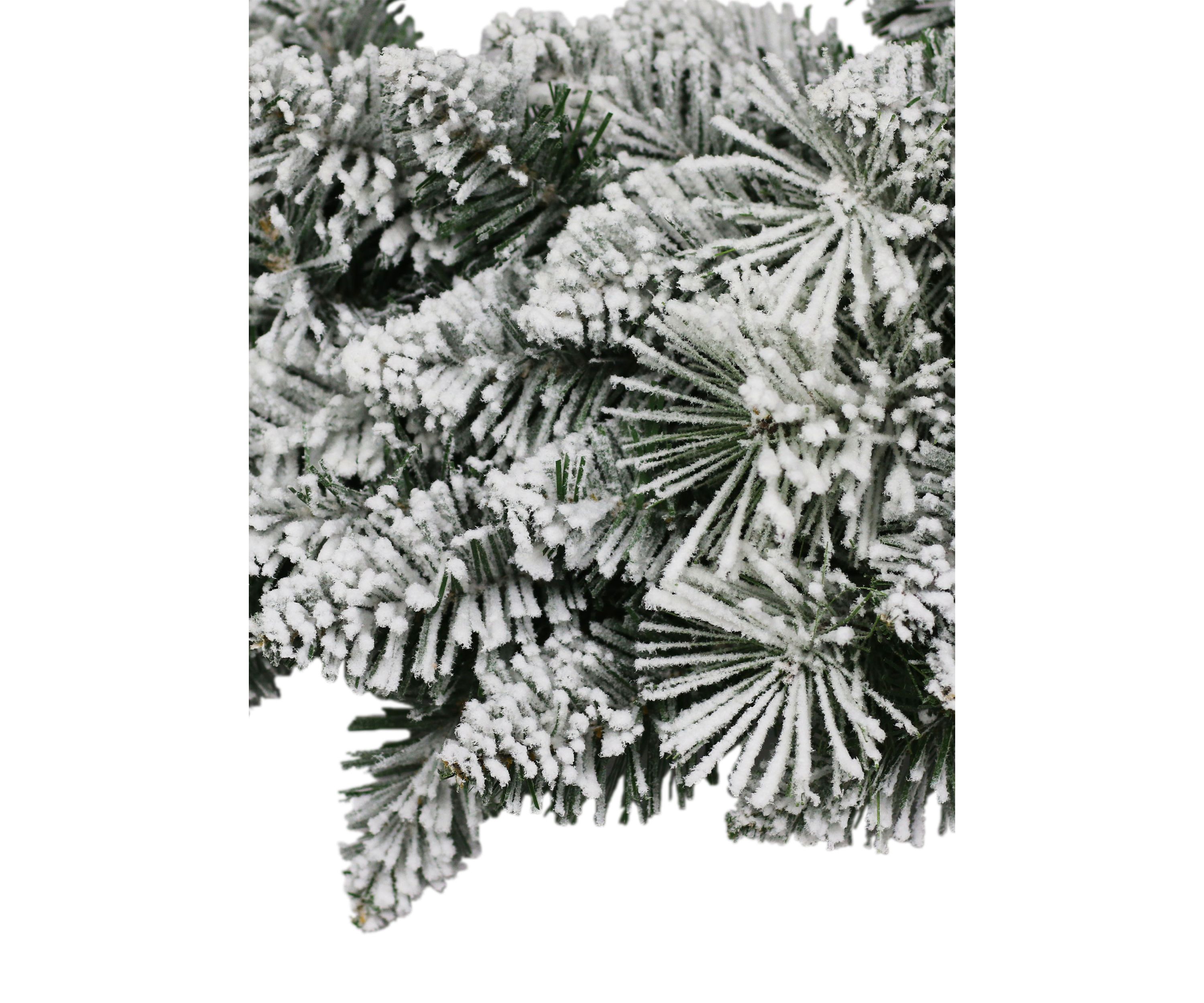 2-Foot Flocked Spruce Wreath