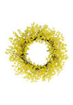 30 Inch Artificial Winter Jasmine Floral Spring Wreath