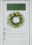 30 Inch Artificial Poppy Floral Spring Wreath