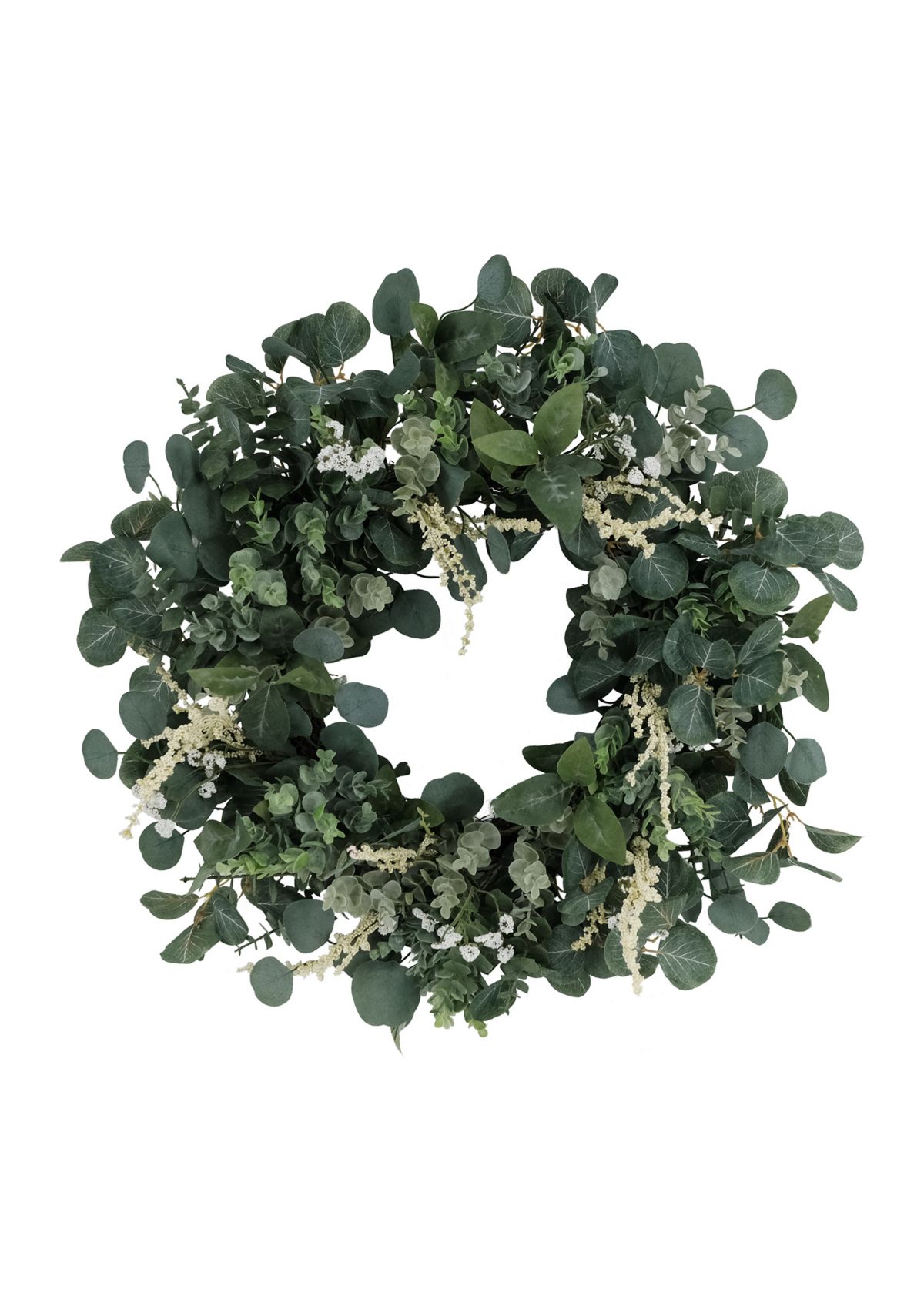24 Inch Artificial Eucalyptus Floral Spring Wreath