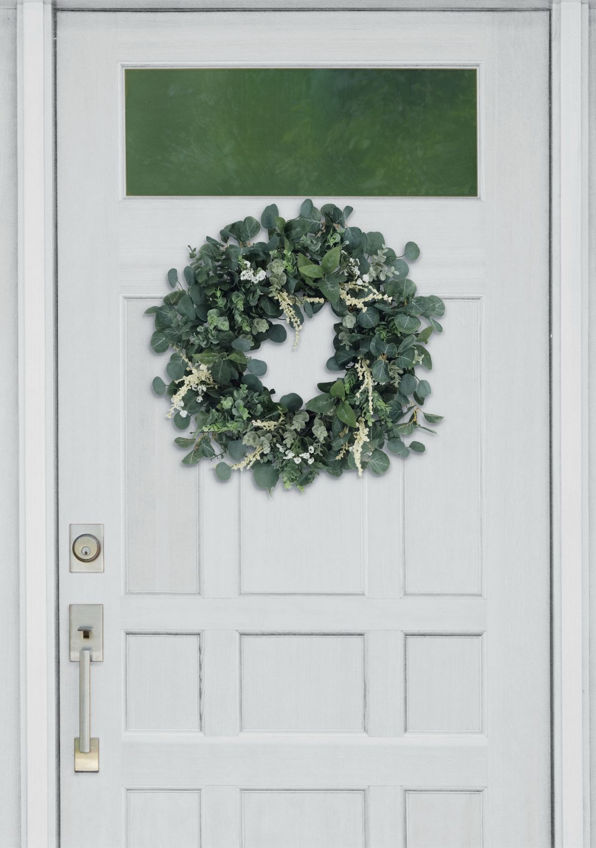 24 Inch Artificial Eucalyptus Floral Spring Wreath