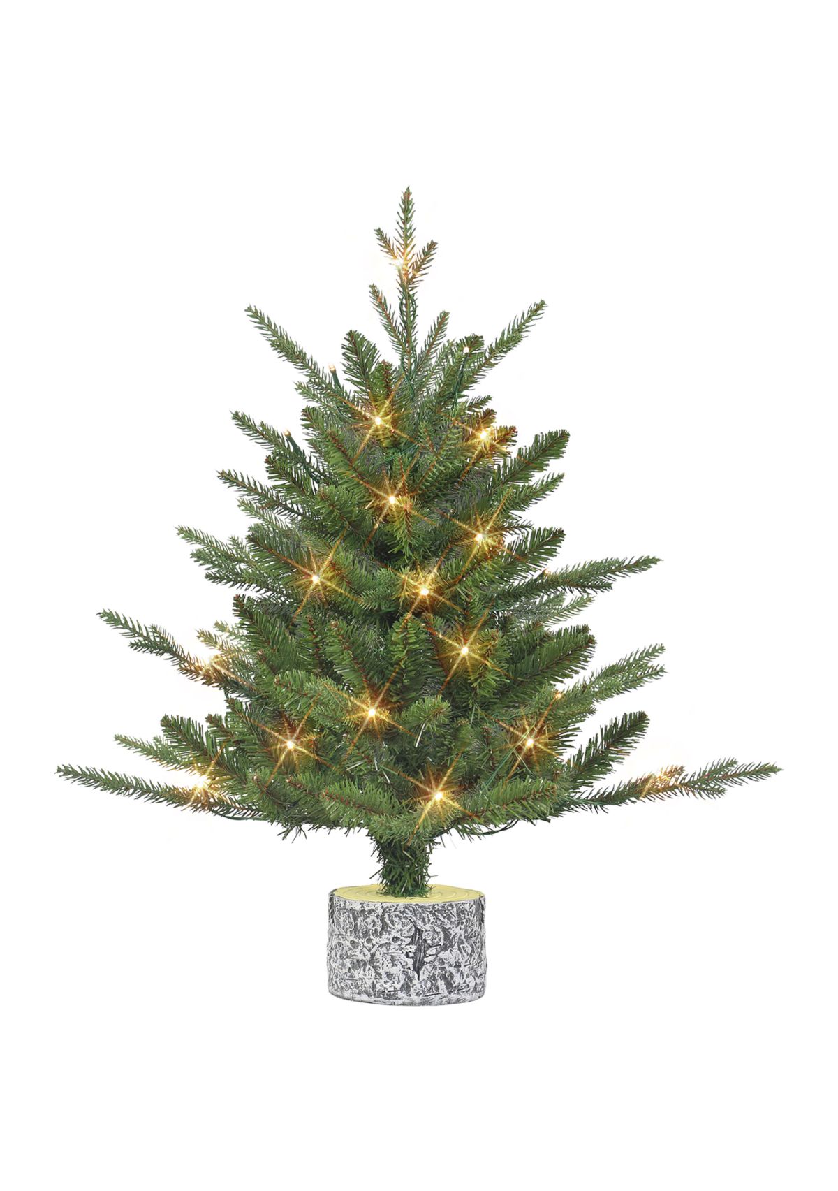 2 ft Battery-Operated PE/PVC Potted Tree