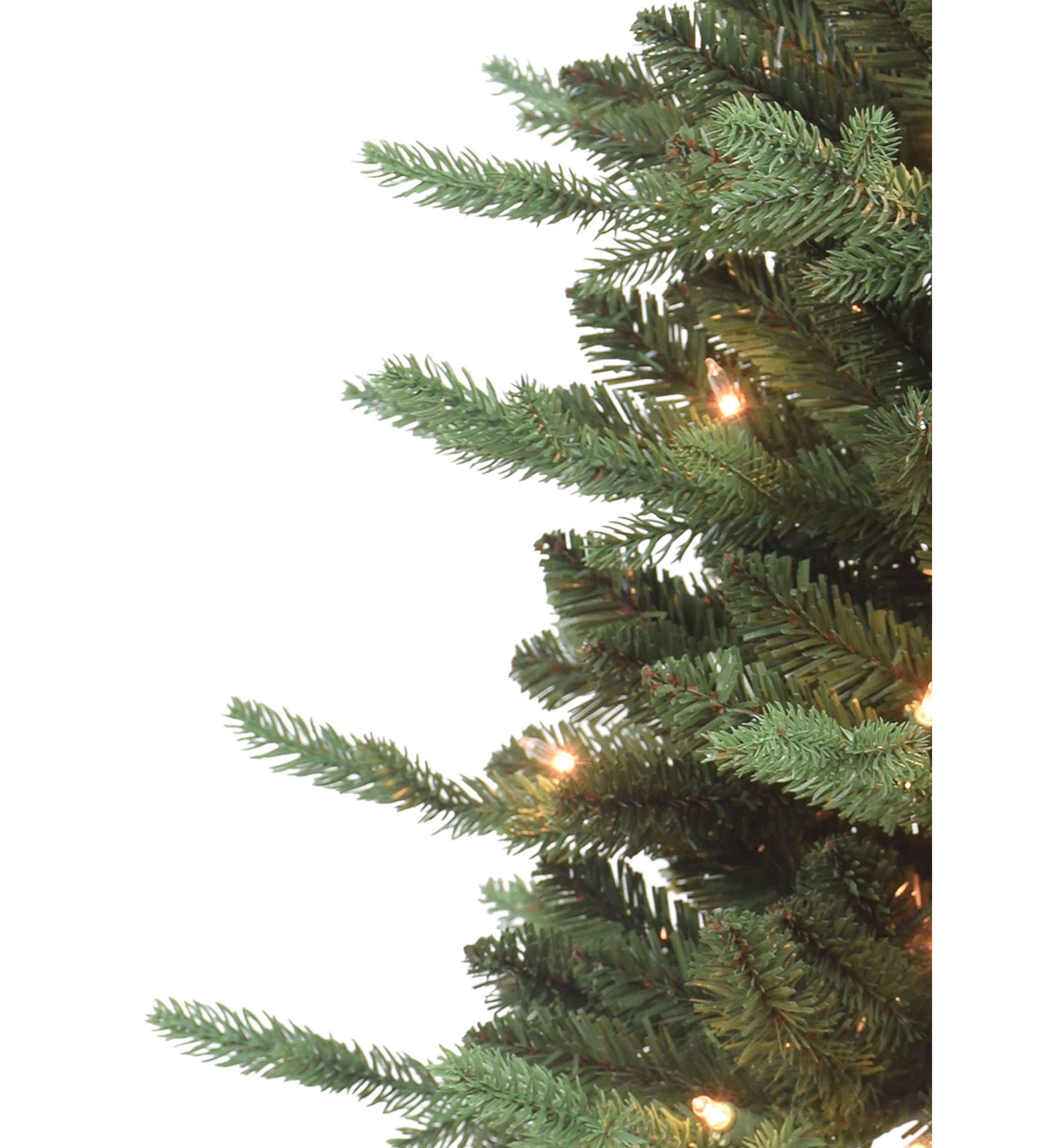 4.5 ft Pre-lit Potted Tree 584 Tips 150 UL Listed Clear Lights Birch wood-look base