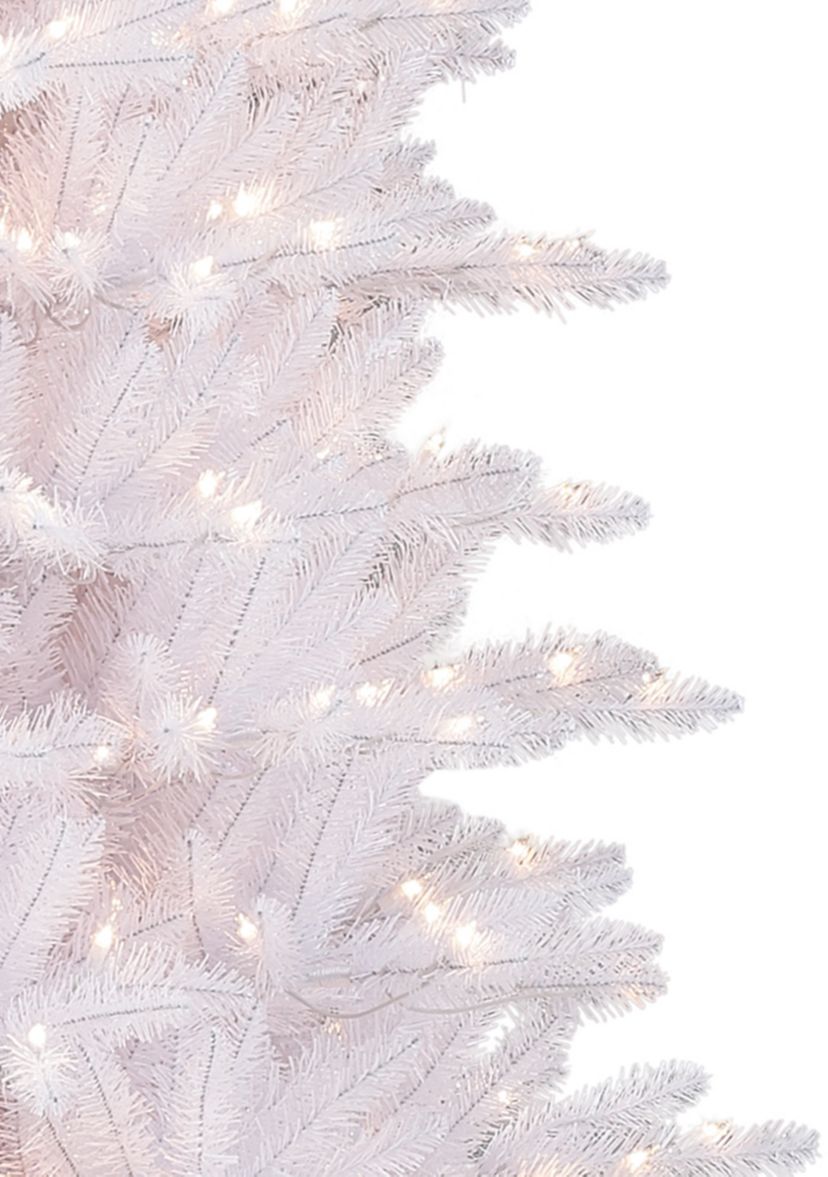 9 ft. Pre-Lit White Slim Fraser Fir Artificial Christmas Tree with 800 UL-Listed Lights