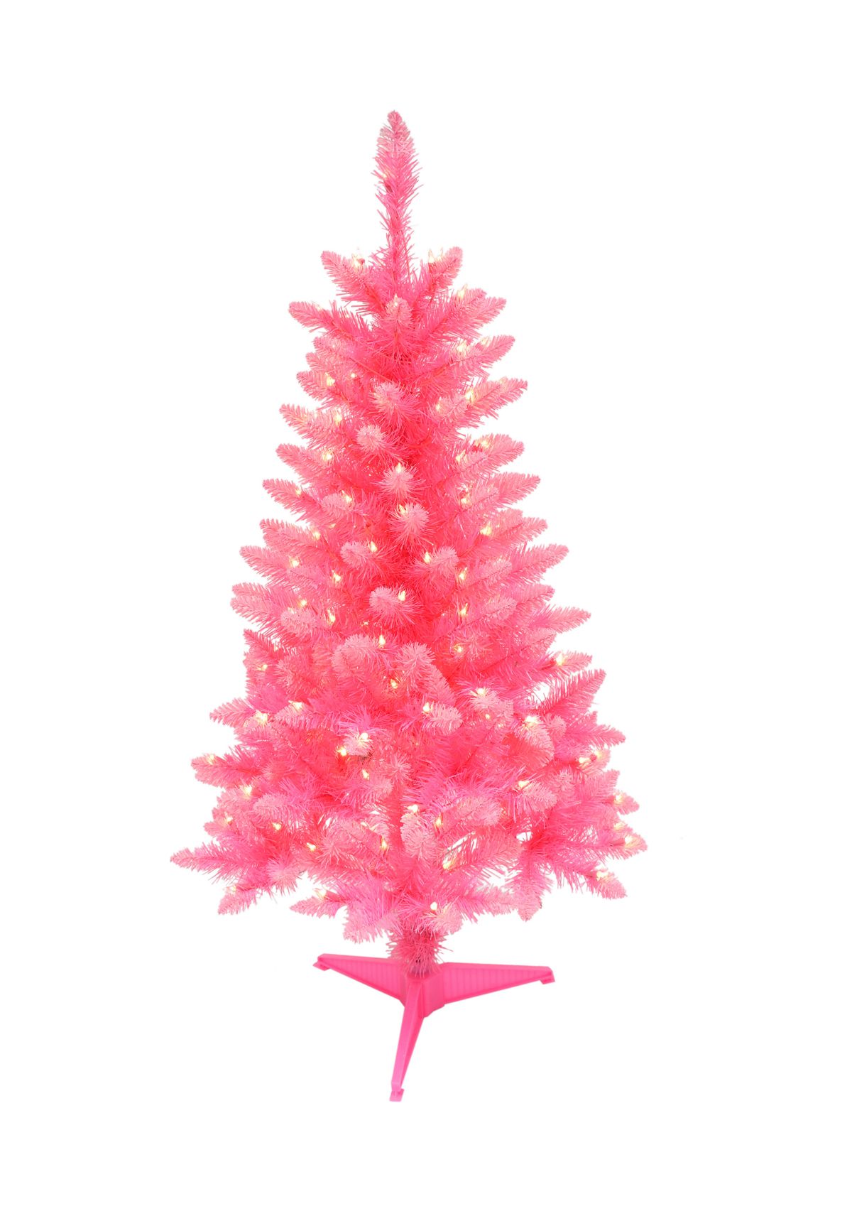 4 ft. Pre-Lit Fashion Pink Pine Artificial Christmas Tree with 150 UL-Listed Clear Lights