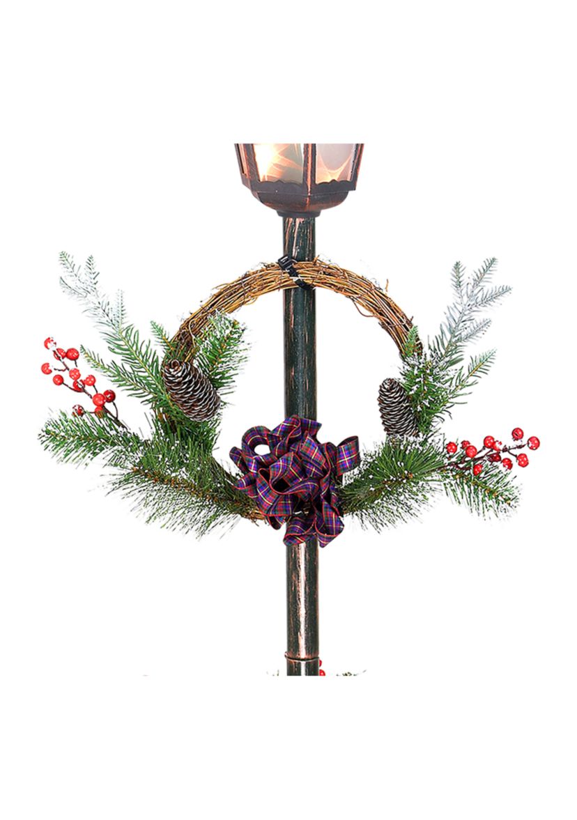 4ft Lamp Post with 35 Clear Incandescent Lights