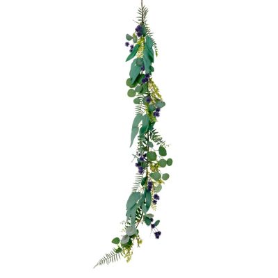 Puleo International Artificial Eucalyptus Spring Garland, Green