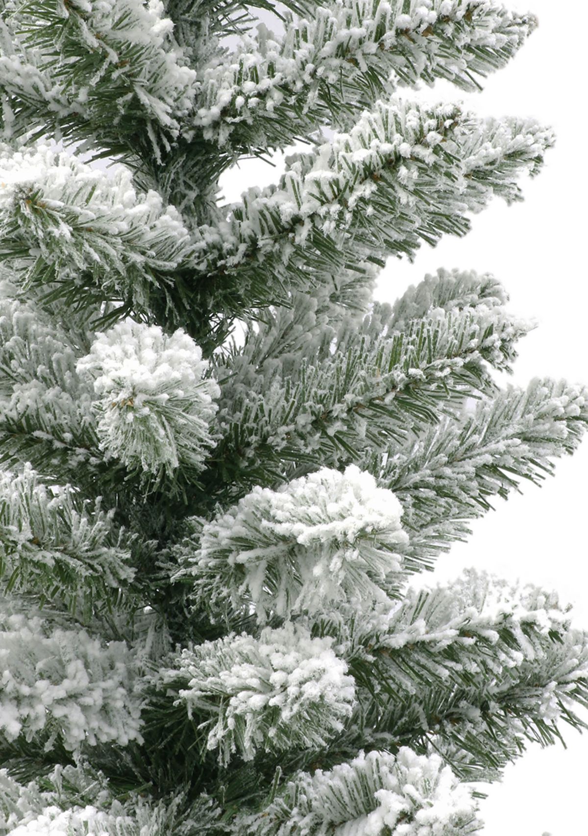 Potted Flocked Pencil Trees in 3ft, 4ft & 5ft sizes with a Galvanized Pot