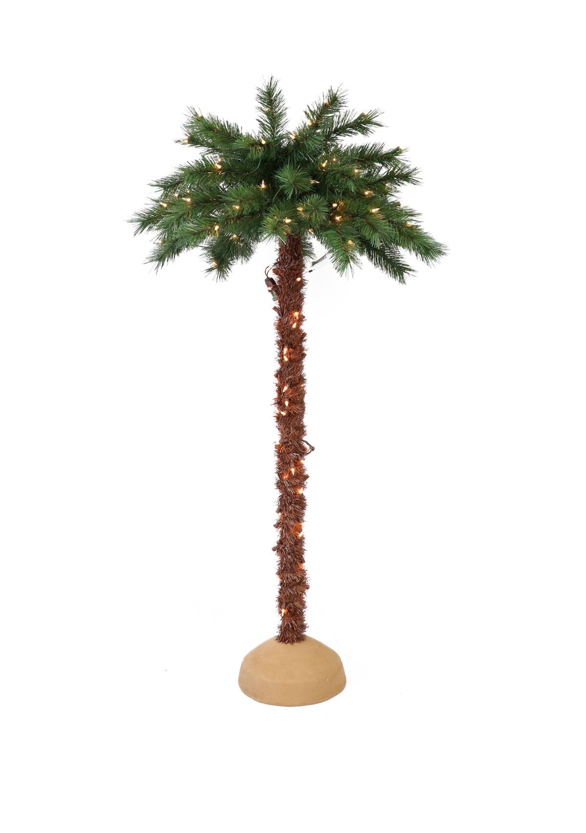 Premium 5 ft. Pre-Lit Artificial Palm Tree with 150 UL-Listed Lights