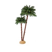 Puleo International 3.5 6 Foot Pre-Lit Artificial Palm Tree
