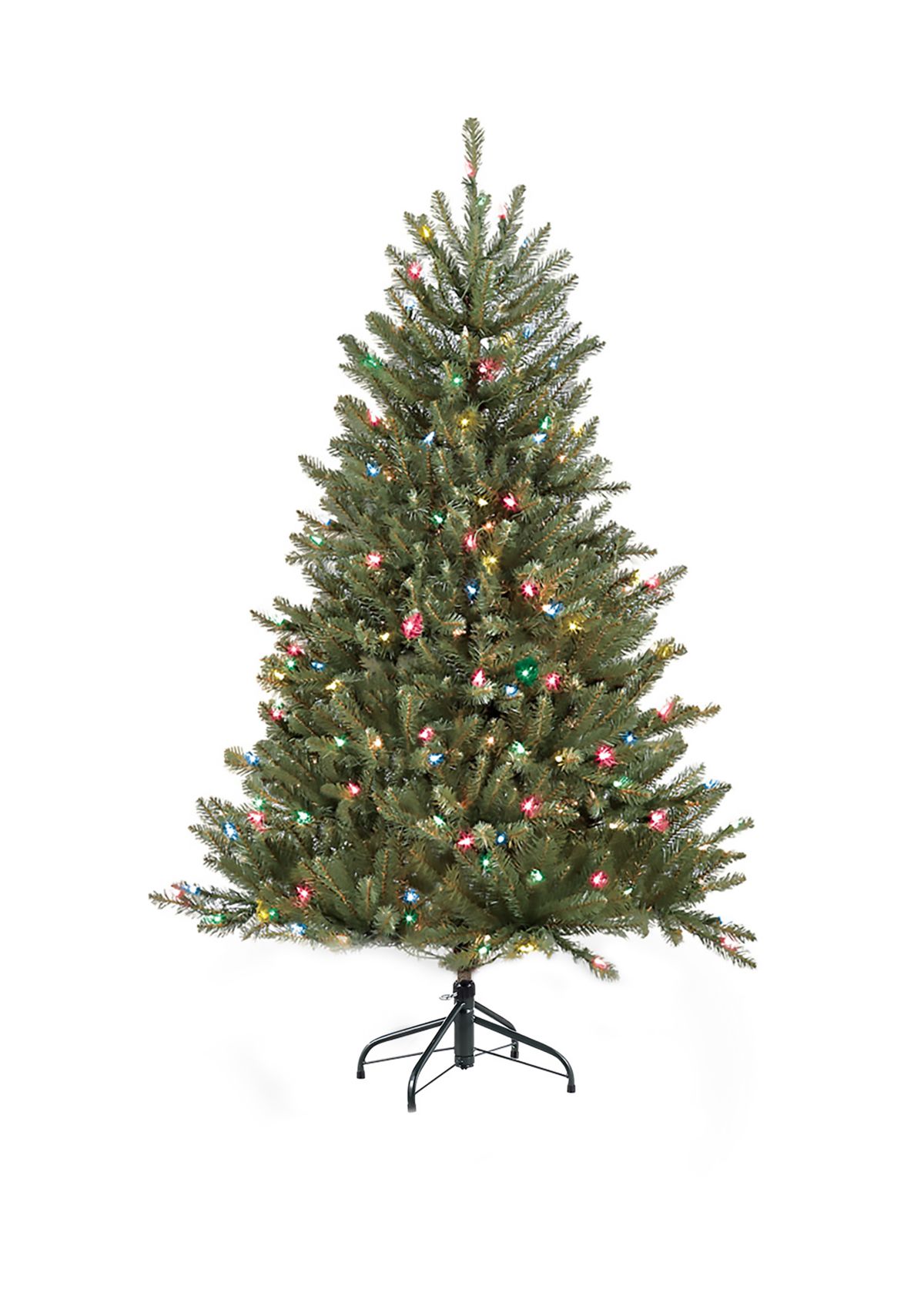 4.5 ft. Pre-Lit  Franklin Fir Artificial Christmas Tree with 250 Multi-Colored UL-Listed Lights