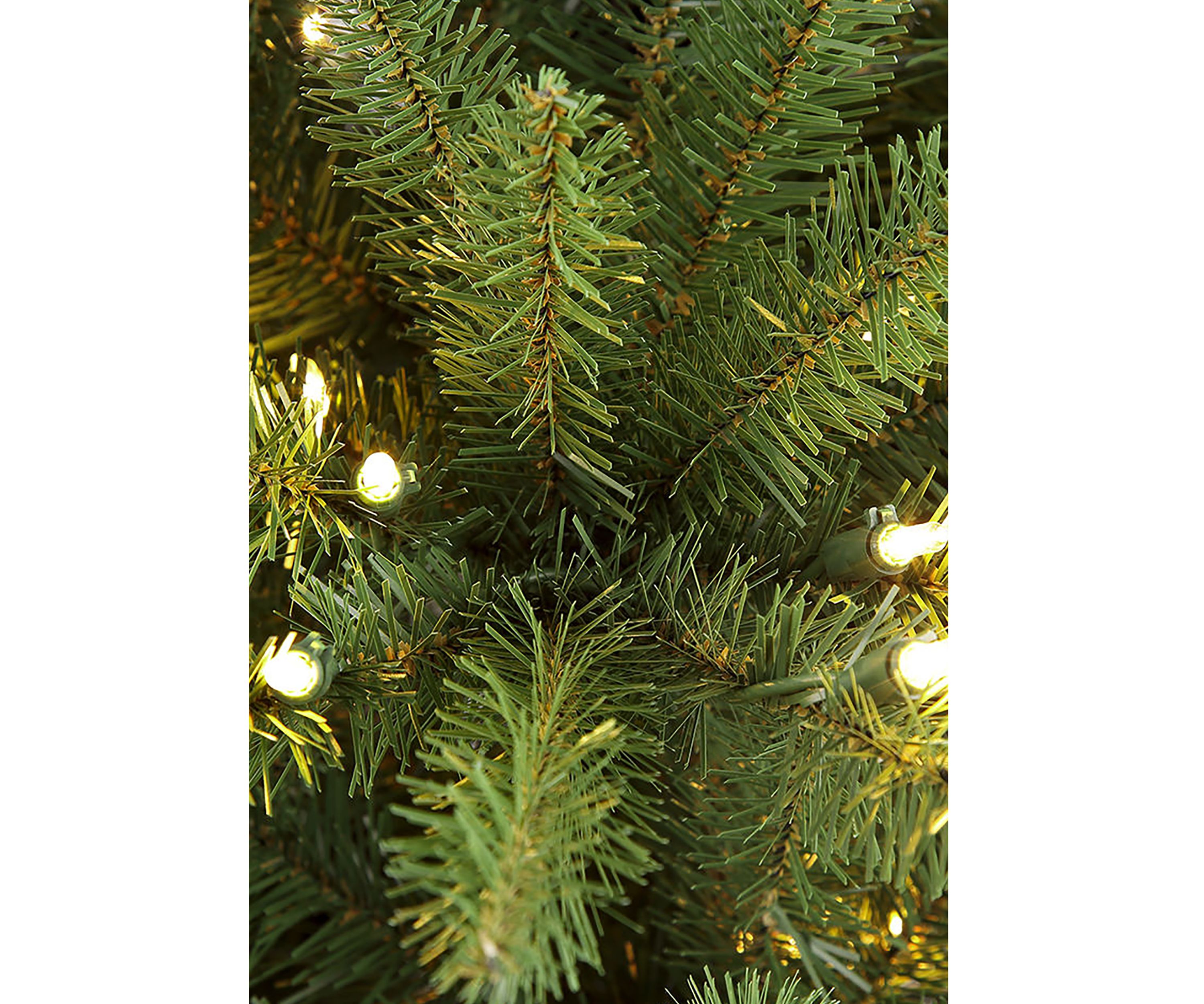 7.5 ft. Pre-Lit  Franklin Fir Pencil Tree Artificial Christmas Tree with 350 Clear UL-Listed Lights