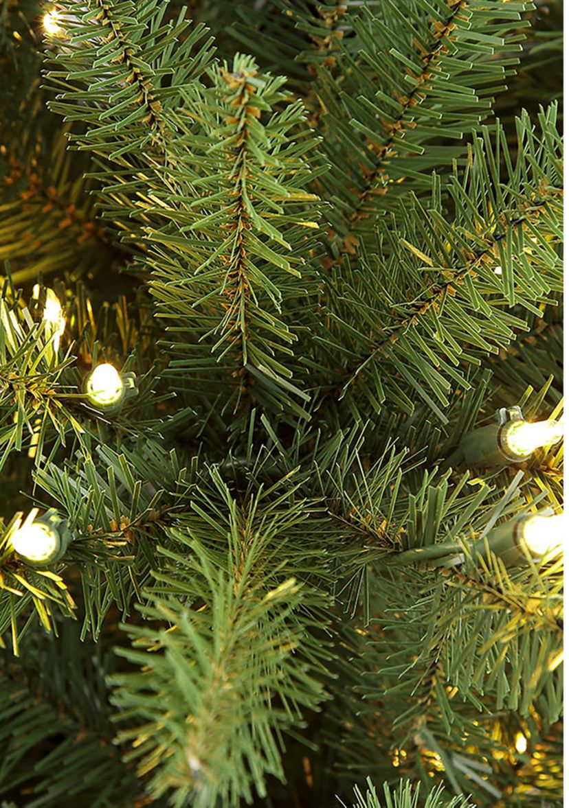 7.5 ft. Pre-Lit  Franklin Fir Pencil Tree Artificial Christmas Tree with 350 Clear UL-Listed Lights