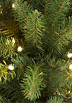 10 Foot Pre Lit Slim Franklin Fir Artificial Christmas Tree 900 UL Listed Clear Lights