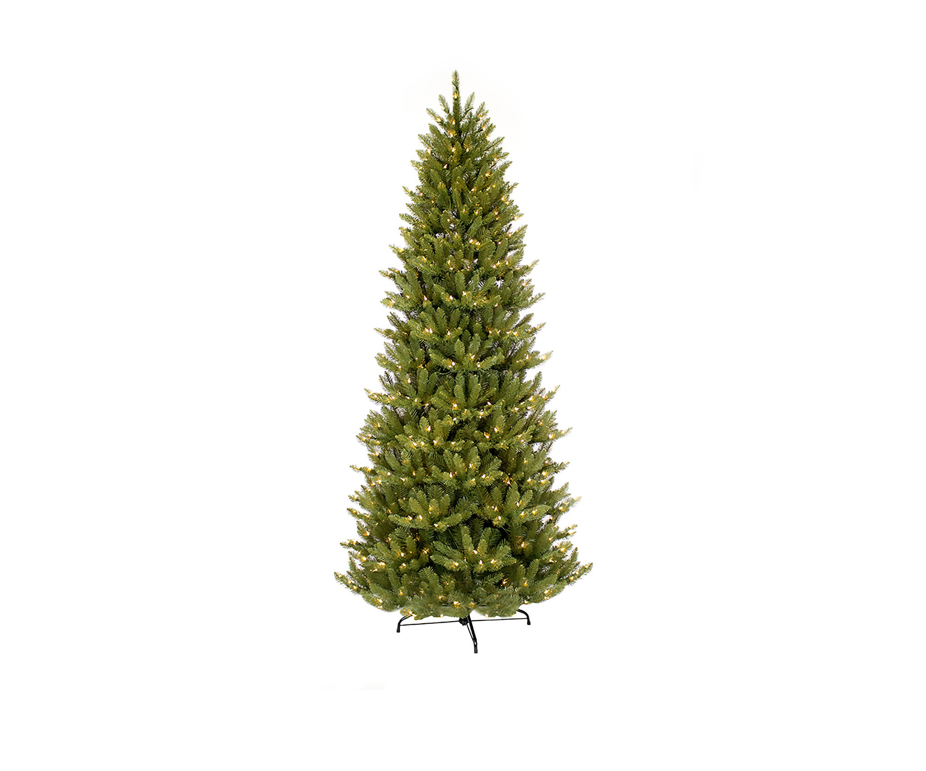 12 ft. Pre-Lit Slim Franklin Fir Artificial Christmas Tree 1200 UL-Listed Clear Lights