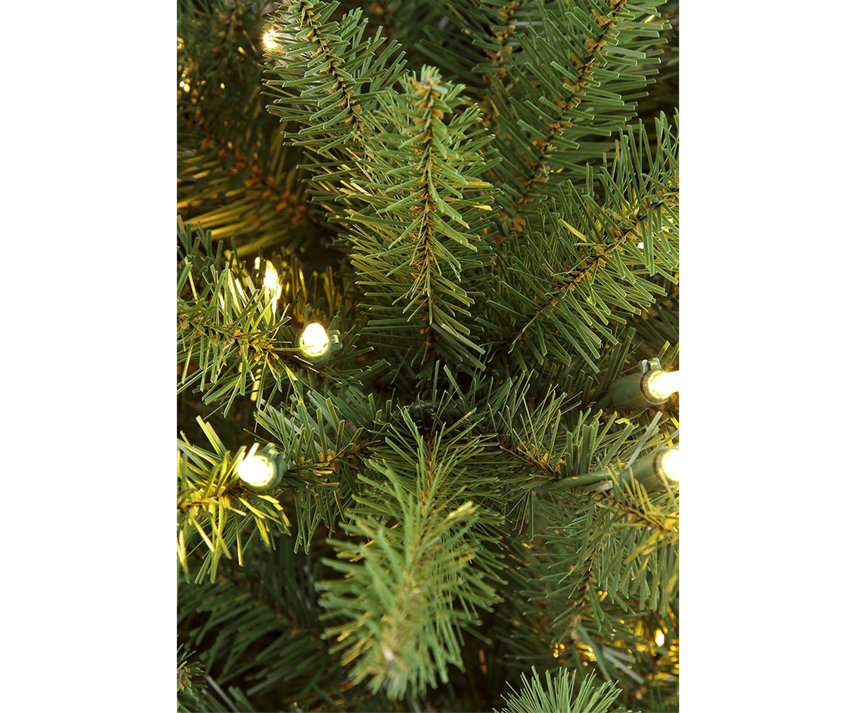 12 ft. Pre-Lit Slim Franklin Fir Artificial Christmas Tree 1200 UL-Listed Clear Lights