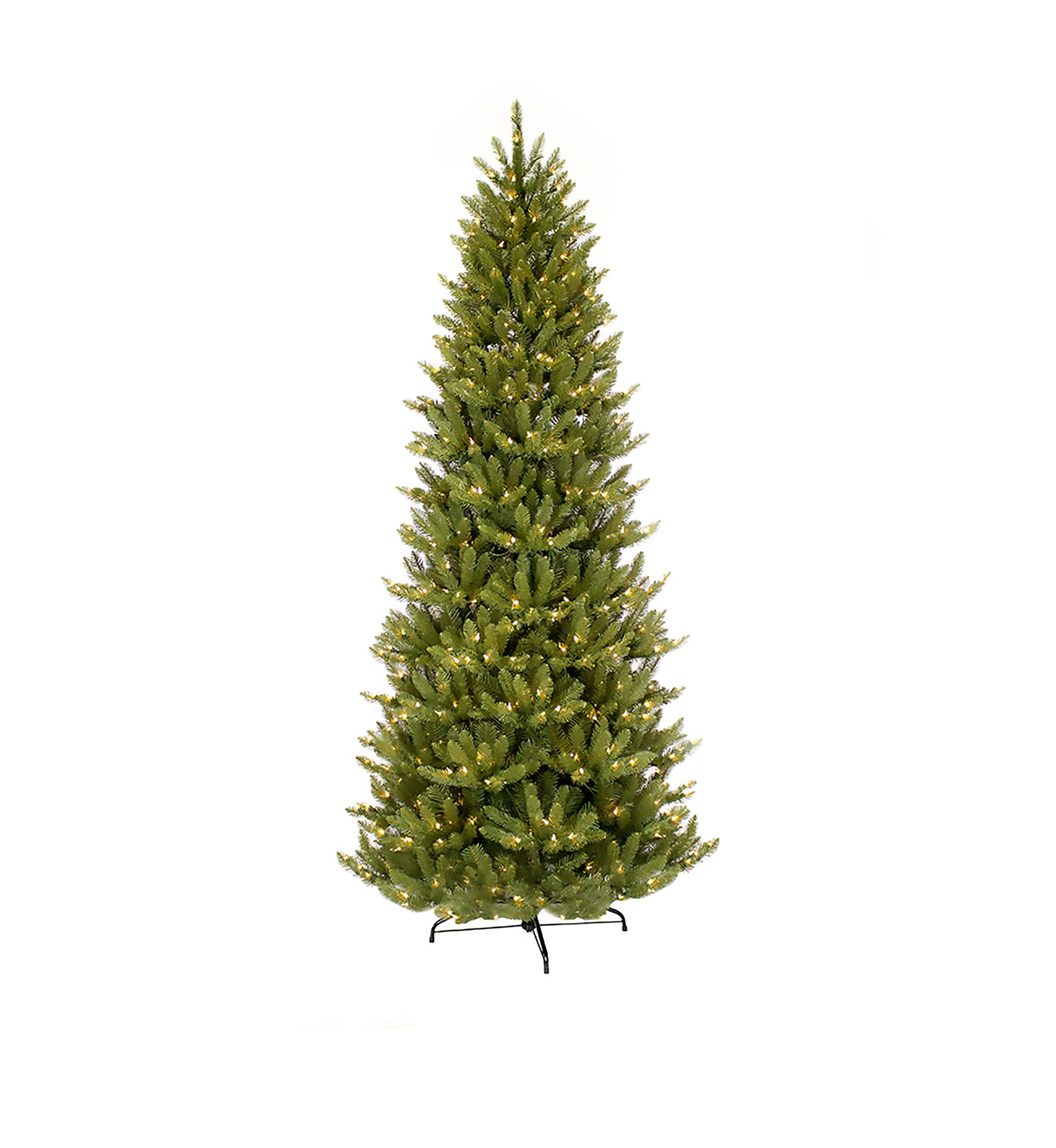4.5 ft. Pre-Lit Slim Franklin Fir Artificial Christmas Tree 150 UL-Listed Clear Lights