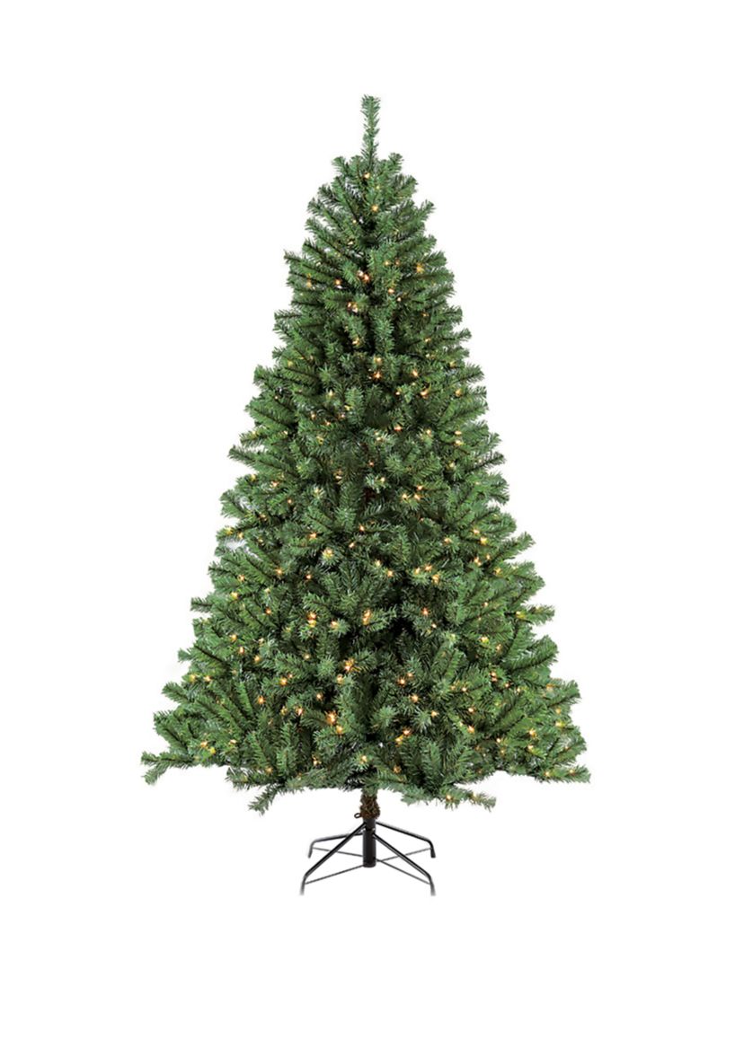 7.5 ft. Pre-Lit  Noble Fir Artificial Christmas Tree with 500 Clear UL-listed Lights