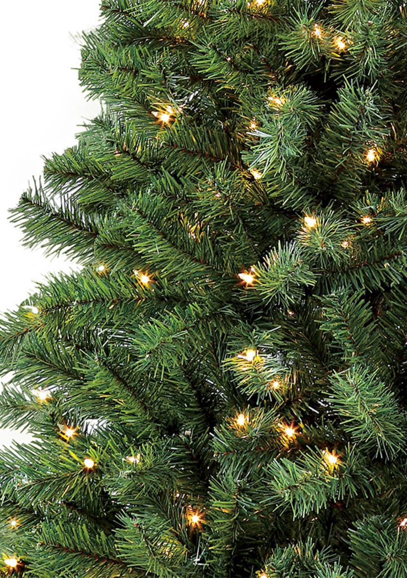 7.5 ft. Pre-Lit  Noble Fir Artificial Christmas Tree with 500 Clear UL-listed Lights