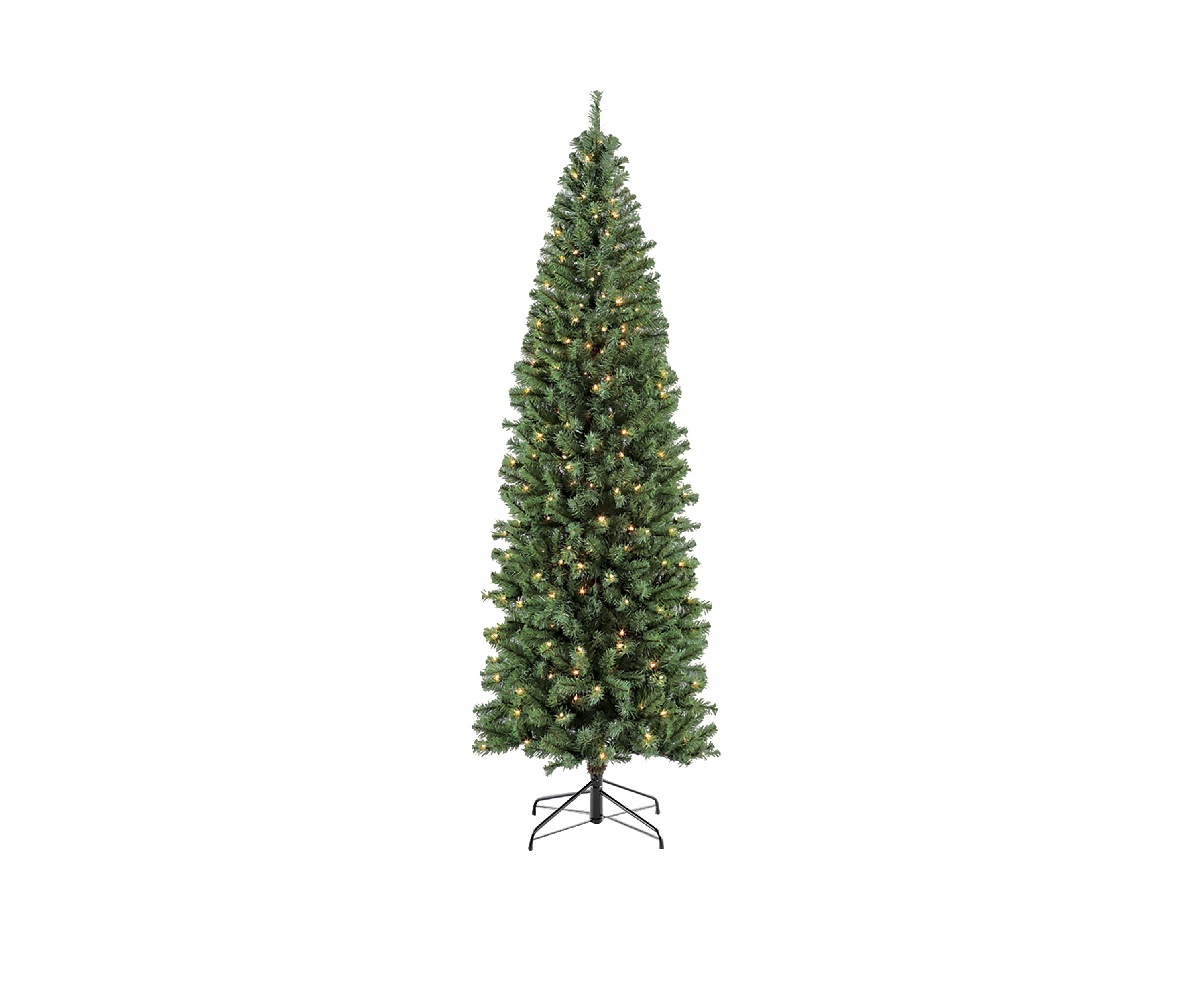 7.5 ft. Pre-Lit  Noble Fir Artificial Christmas Tree with 350 Clear UL-listed Lights