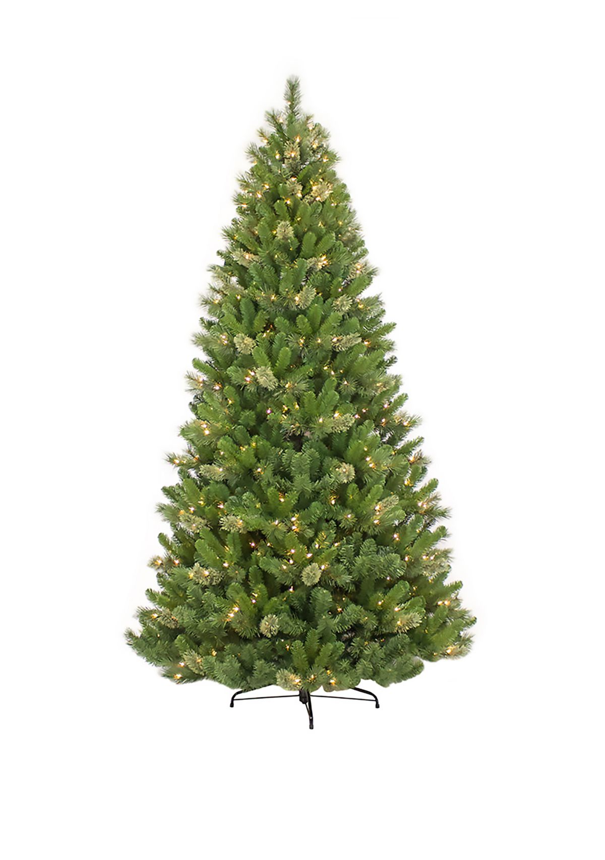 7.5 Foot  Pre Lit Tacoma Pine Artificial Christmas Tree with 600 Clear UL-listed Lights