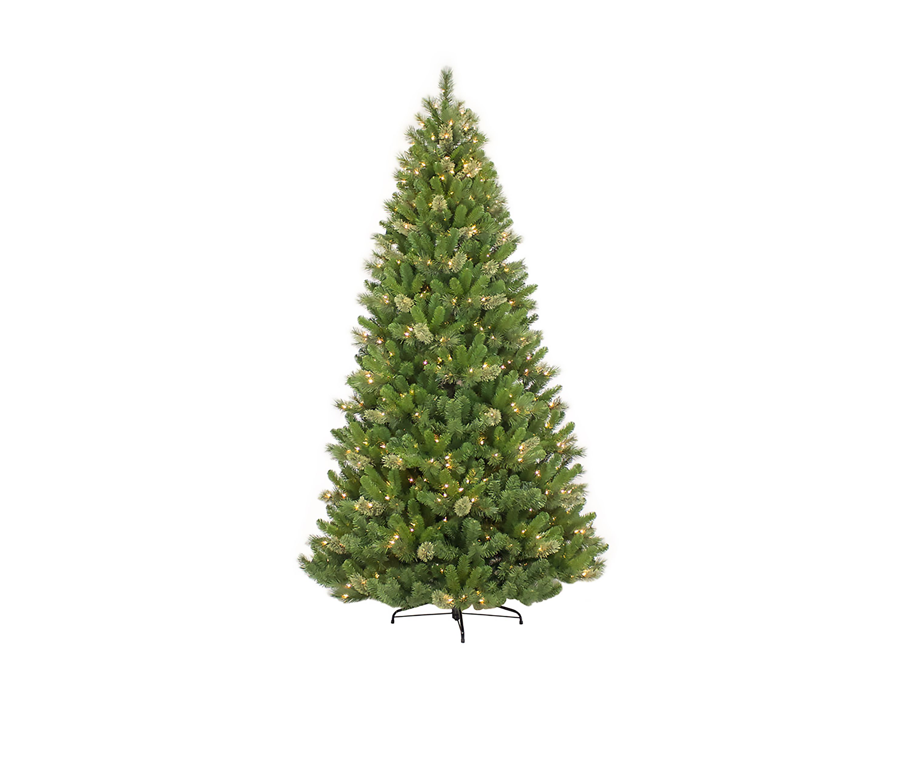 7.5 Foot  Pre Lit Tacoma Pine Artificial Christmas Tree with 600 Clear UL-listed Lights